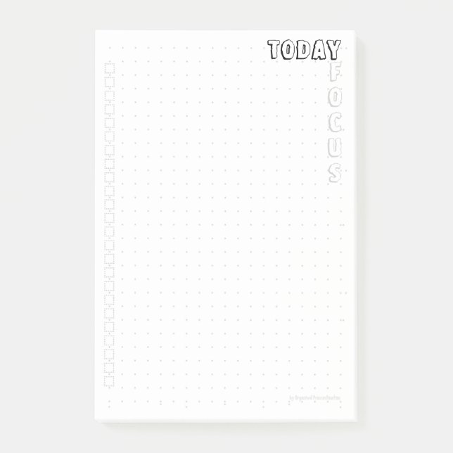 Notas Post-it® Post-it® Dot-Grid Klebezettel 10*15 Today Focus EA (Anverso)