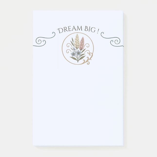 Notas Post-it® Post-it medium floral and sophisticated. (Anverso)