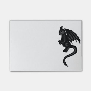 Notas Post-it® post-it negro lindo del dragón