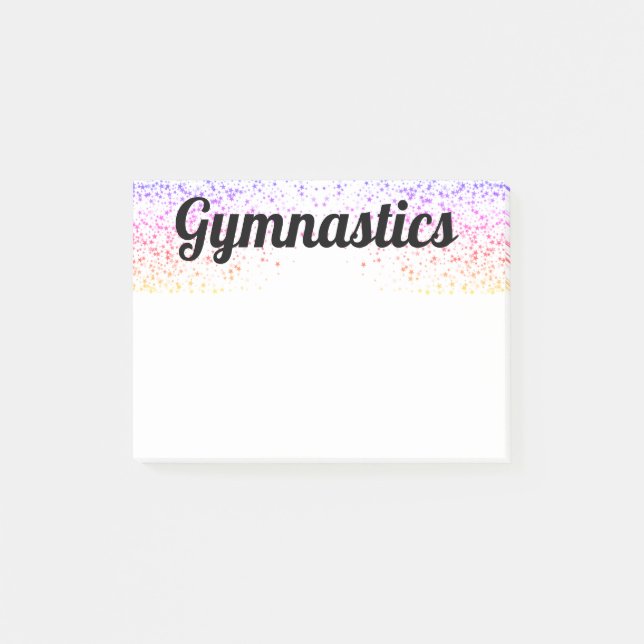 Notas Post-it® Post-it Notes 4x3 Estacionamiento de gimnasia colo (Anverso)