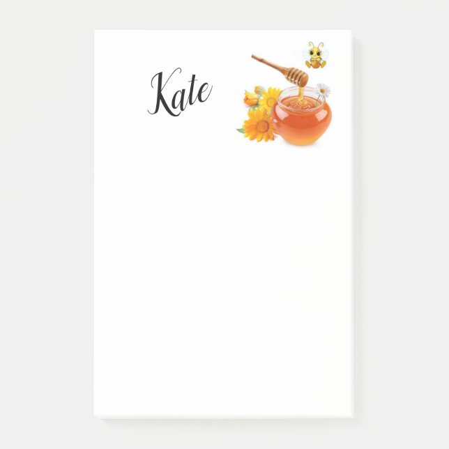 Notas Post-it® Post-it Notes Abeja de Miel (Anverso)