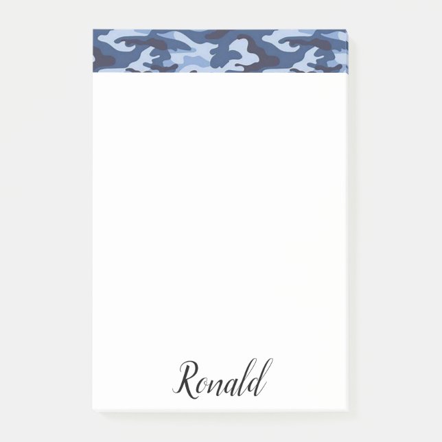 Notas Post-it® Post-it Notes Blue Army (Anverso)