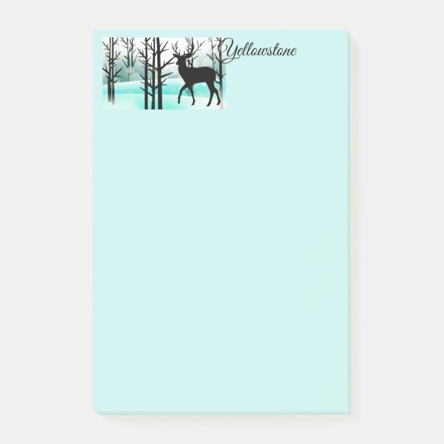 Notas Post-it® Post-it-Notes Ciervo de Yellowstone (Anverso)