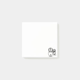 Notas Post-it® Post-it Notes | Conejito de Pareja Lindo