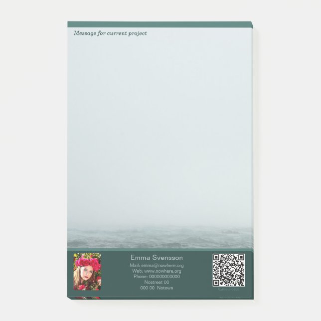 Notas Post-it® Post-it Notes — Connect, Sea mist (Anverso)