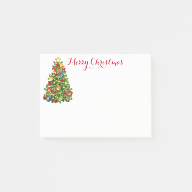 Notas Post-it® Post-it-Notes de árbol de Navidad (Anverso)