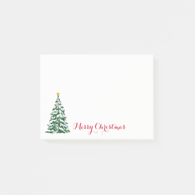 Notas Post-it® Post-it-Notes de árbol de Navidad (Anverso)