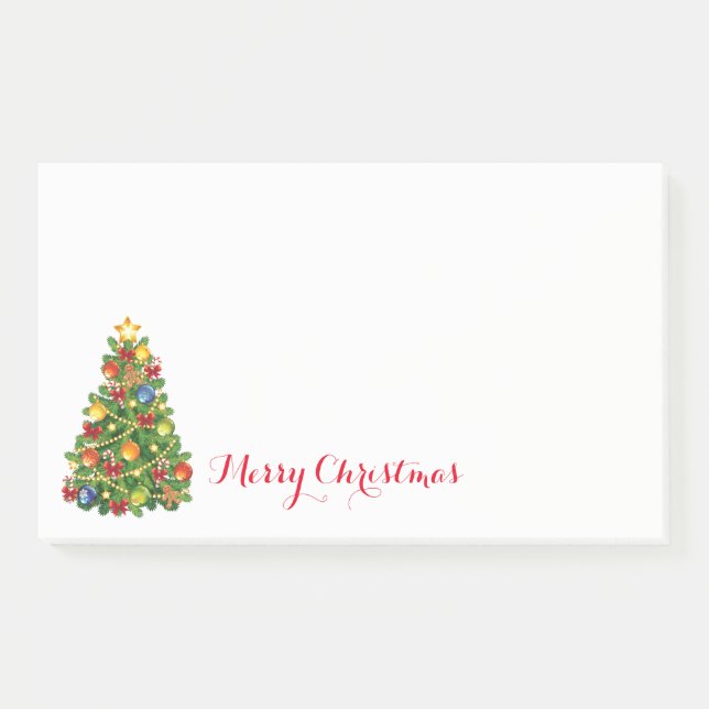Notas Post-it® Post-it-Notes de árbol de Navidad (Anverso)