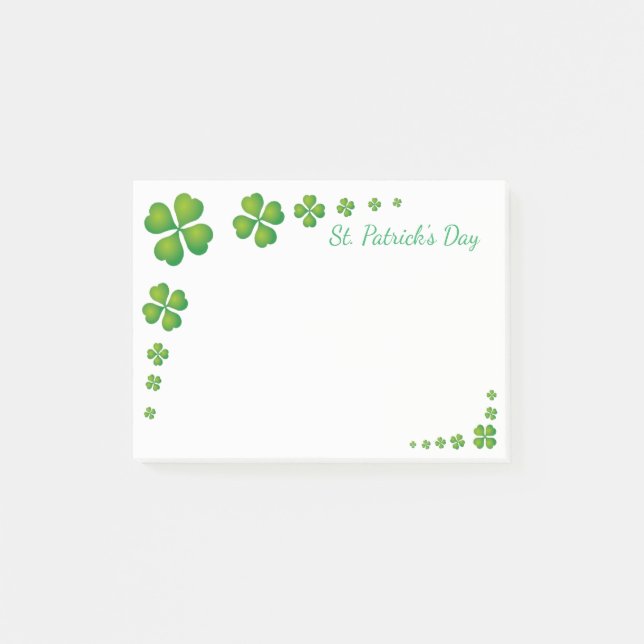 Notas Post-it® Post-it-Notes de San Patricio (Anverso)