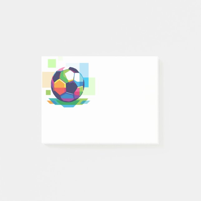 Notas Post-it® Post-it-Notes-Soccer Ball (Anverso)