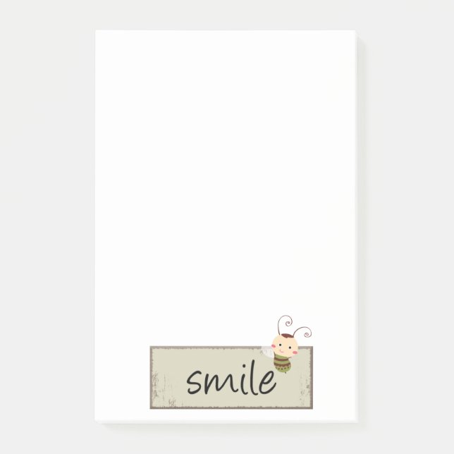 Notas Post-it® Post-it Notes Sonríe Abejorro (Anverso)