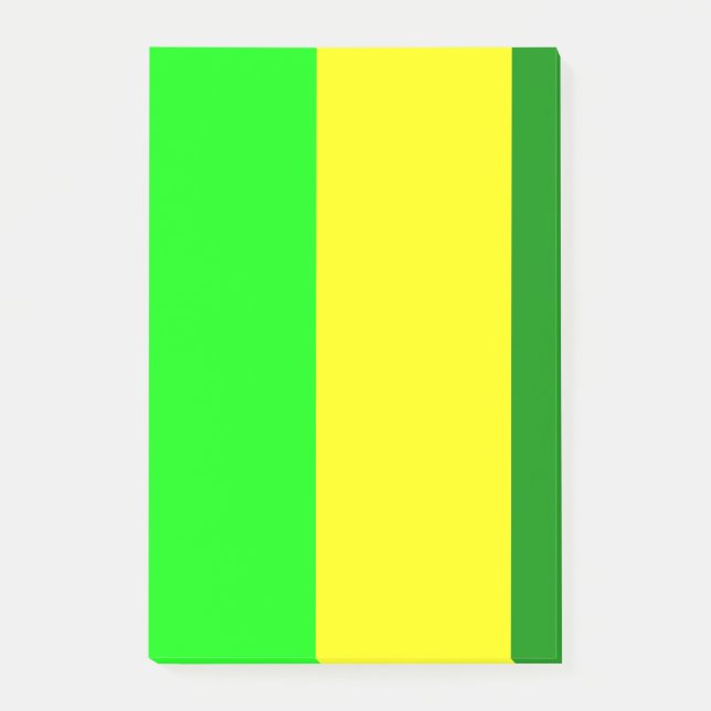 Notas Post-it® Post-it Notes Verde Amarillo Raya (Anverso)