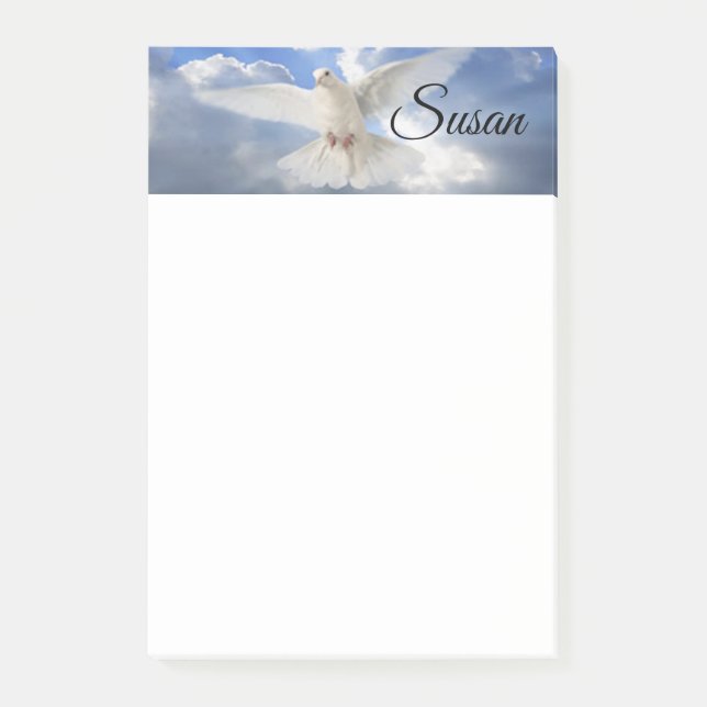 Notas Post-it® Post-it Notes White Dove (Anverso)