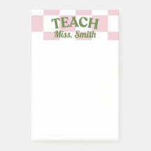 Post-it personalizable para maestros