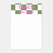 Post-it personalizable para maestros