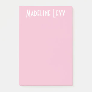 Notas Post-it® Post-it rosados personalizados personalizado con