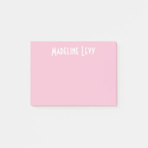 Notas Post-it® Post-it rosados personalizados personalizado con