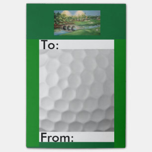 Notas Post-it® Post-it temático notes/4x6 del golf