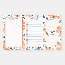 Post-it® To Do List Post-it®Original Floral