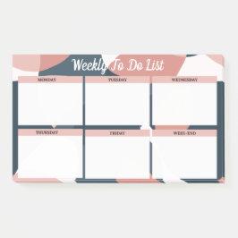 Notas Post-it® Post-it® Weekly To Do List Minimaliste Moderne 