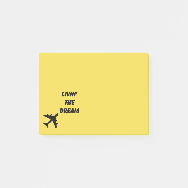 Notas Post-it® Post-its de avión (Anverso)