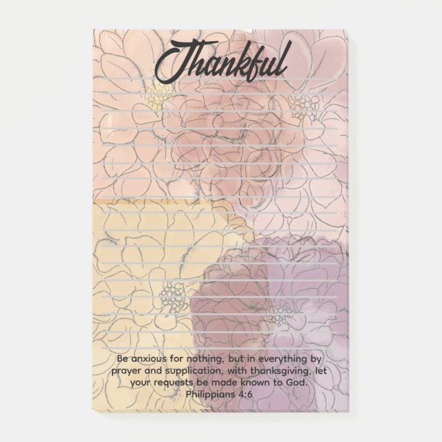 Notas Post-it® Post Its de Gratitud (Anverso)