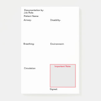 Notas Post-it® post-its de la documentación de la enfermería (ver