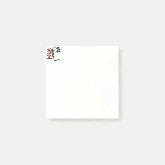 Notas Post-it® Post K inicial iluminado (Anverso)