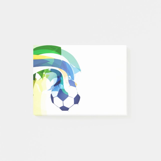 Notas Post-it® Post Notes-Soccer (Anverso)