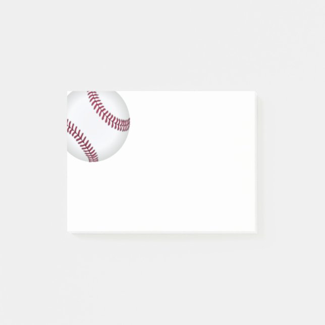 Notas Post-it® Poste-él-Nota-Béisbol (Anverso)