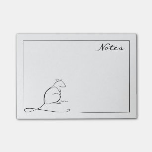 Notas Post-it® Poste-él-notas de la rata
