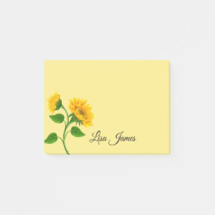 Notas Post-it® Poste-él-Notas de los girasoles