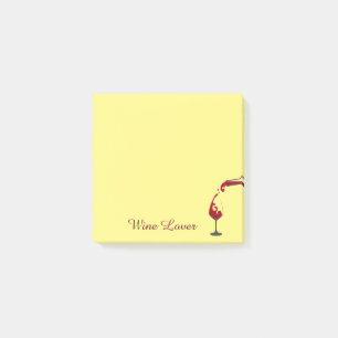 Notas Post-it® Poste-él-Notas del amante del vino
