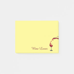 Notas Post-it® Poste-él-Notas del amante del vino