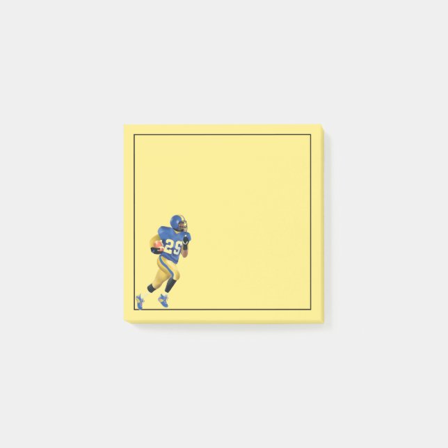 Notas Post-it® Poste-él-Notas del fútbol (Anverso)