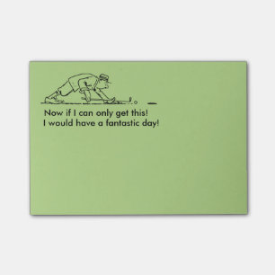 Notas Post-it® Poste-él-Notas del golfista
