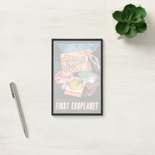Notas Post-it® Poster del espacio retro-Exoplanet Discovery 51 Pe