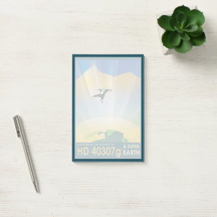 Notas Post-it® Poster Del Espacio Retro-La Gravedad De Una SuperT