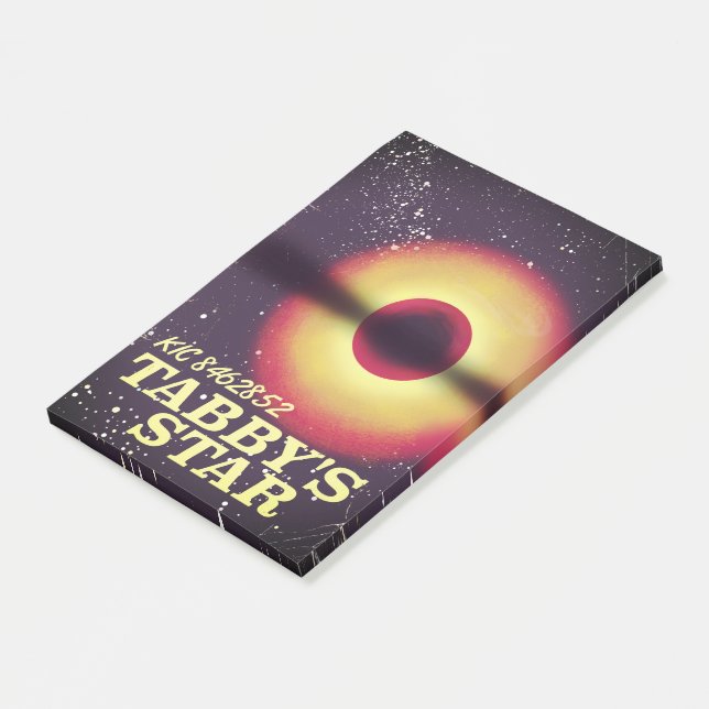 Notas Post-it® Póster espacial de la estrella de Tabby (En perspectiva)