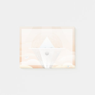 Notas Post-it® Poster-Observatorio Del Espacio Retro En El Sistem