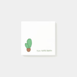 Notas Post-it® Potes ilustrados de suculentos y cactus