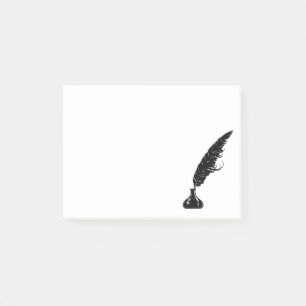 Notas Post-it® Pozo elegante de la tinta de la pluma de la pluma