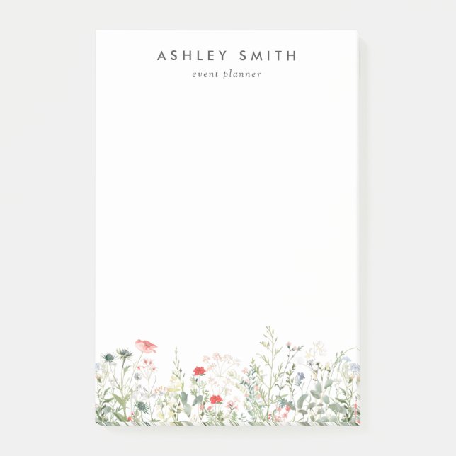 Notas Post-it® Prado de flores silvestres (Anverso)