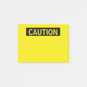 Notas Post-it® Precaución
