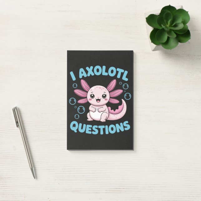 Notas Post-it® Preguntas de Ajolote (Oficina)
