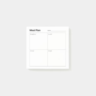 Notas Post-it® Preparación minimalista de comidas simples