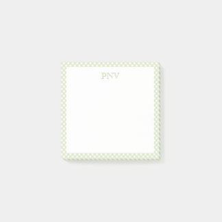 Notas Post-it® Preppy Green and White Notes
