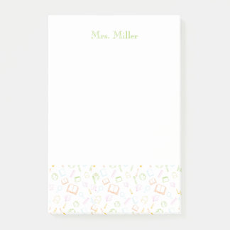 Notas Post-it® Preppy Teacher Post-It Notes