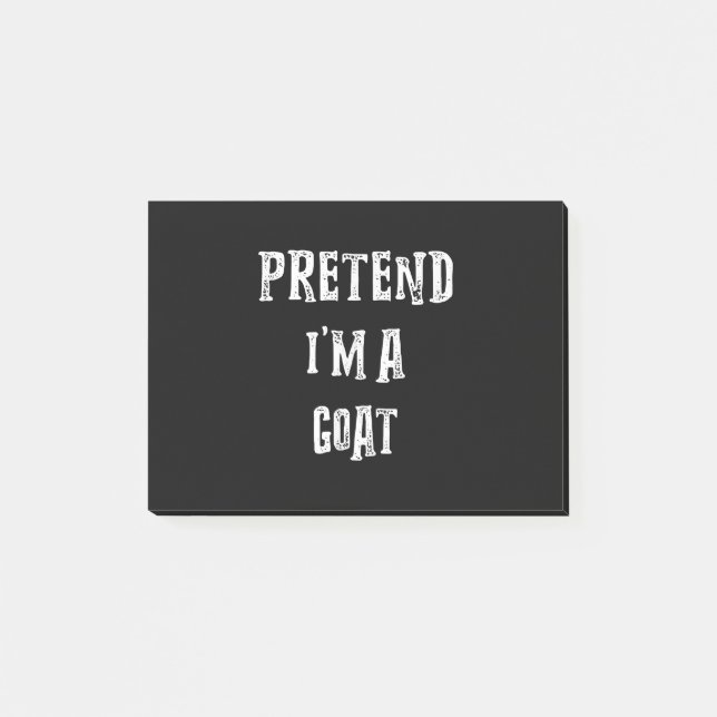 Notas Post-it® Pretende que soy un disfraz de Halloween de cabra (Anverso)