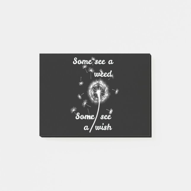 Notas Post-it® primavera /algunos ven una maleza algunos ven un d (Anverso)